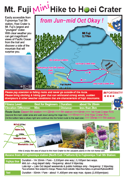 Mt.Fuji Mini Hike to Hoei Crater (2020)